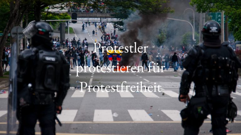 Read more about the article Kolumbien: Protestler protestieren für Protestfreiheit